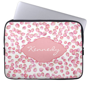 Funda Para Portátil Pink rose petals laptop sleeve