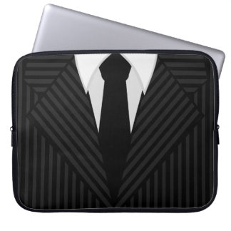 Funda Para Portátil Pinstripe Suit y Atar Mangas para Portátiles Guay 