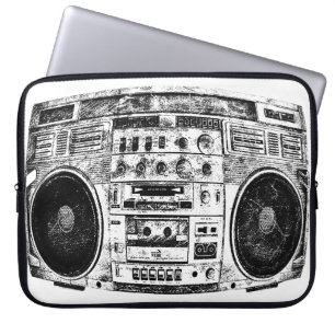 Funda Para Portátil Pintada de Boombox