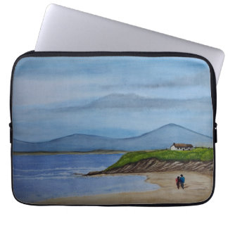 Funda Para Portátil Pintado acuático de un día romántico en la playa