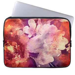 Funda Para Portátil Pintado artístico de abstrato de borgoña