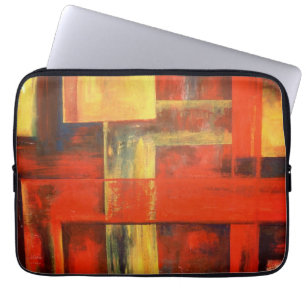 Funda Para Portátil Pintado de formas abstractas modernas