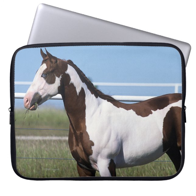 Funda Para Portátil Pinte la situación del caballo (Frente)