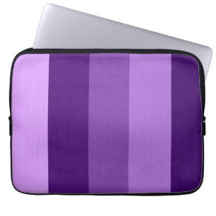 Funda Para Portátil Pinte las rayas retras violetas púrpuras 2