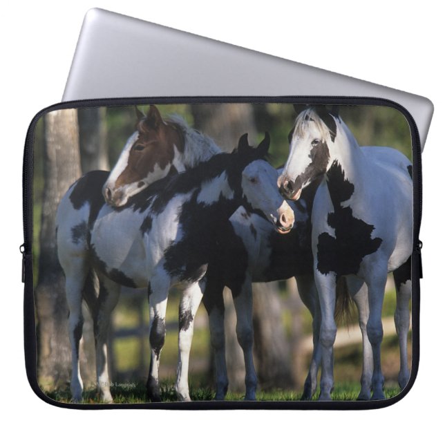 Funda Para Portátil Pinte los caballos (Frente)