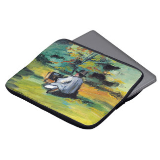 Funda Para Portátil Pintor en el trabajo de Paul Cezanne, Bella Artes 