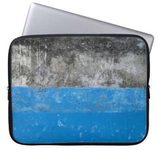 Funda Para Portátil Pintura abstracta azul y blanco