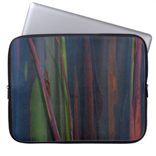 Funda Para Portátil Pintura abstracta azul y marrón verde