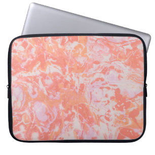 FUNDA PARA PORTÁTIL PINTURA ABSTRACTA AZUL Y NEGRA
