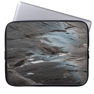 Funda Para Portátil Pintura abstracta en negro y gris