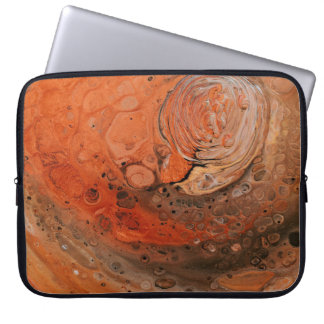 Funda Para Portátil pintura abstracta naranja