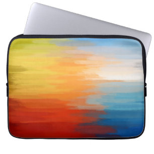 Funda Para Portátil Pintura abstracta Resumen colorido del artículo