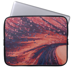 Funda Para Portátil Pintura abstracta roja y negra