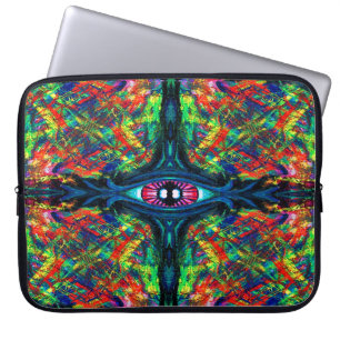 Funda Para Portátil Pintura al óleo visionaria surrealista retorcida y