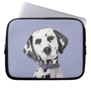 Funda Para Portátil Pintura dálmata - Arte de perro original