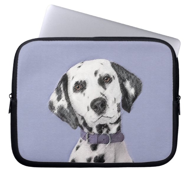 Funda Para Portátil Pintura dálmata - Arte de perro original (Frente)