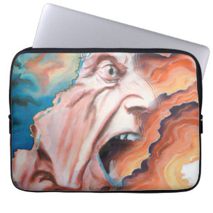 Funda Para Portátil Pintura de aceite de ondas de pánico