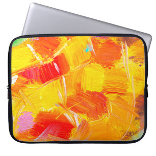 Funda Para Portátil pintura de aceite de textura pintura de frutas flo
