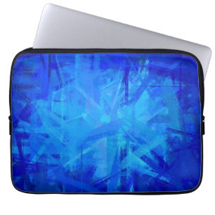 Funda Para Portátil Pintura de arte con abstracto azul