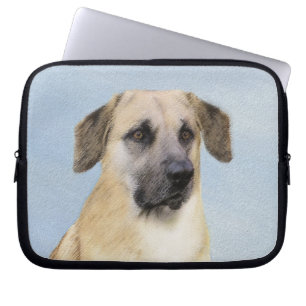 Funda Para Portátil Pintura de Chinook (Orejas caídas) - Arte Perro Or