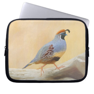 Funda Para Portátil Pintura de codorniz de gambrel original arte de av