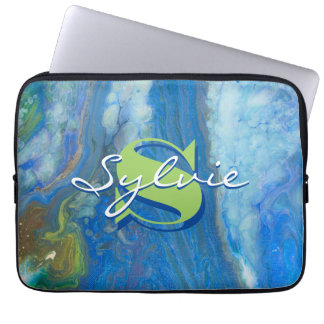 Funda Para Portátil Pintura de fluidos de cascada