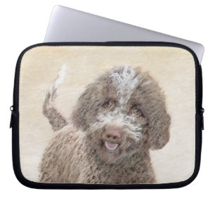 Funda Para Portátil Pintura de Lagotto Romagnolo - Arte de perro origi