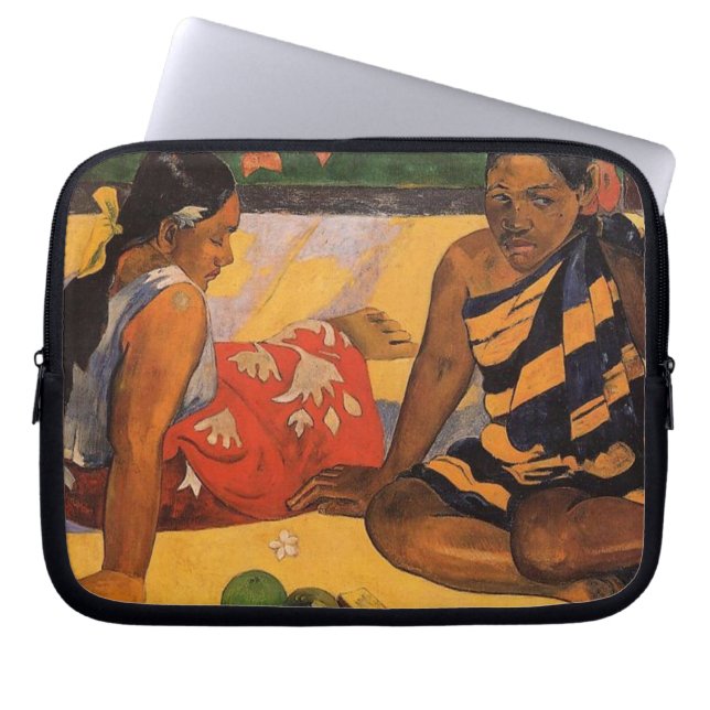 Funda Para Portátil Pintura de mujeres de la Polinesia Francesa de Gau (Frente)
