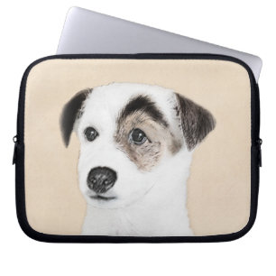 Funda Para Portátil Pintura de Parson Jack Russell Terrier - Arte de P