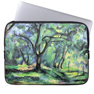 Funda Para Portátil Pintura de Paul Cezanne, Bosque,
