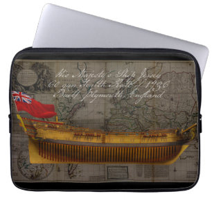 Funda Para Portátil Pintura de perfil del barco Jersey