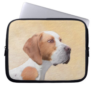 Funda Para Portátil Pintura de puntero - Arte de perro original lindo