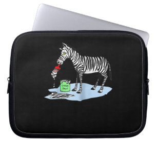 Funda Para Portátil Pintura Funny Personalizado Pintando cebra
