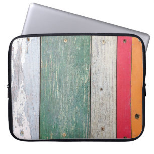Funda Para Portátil Pintura Grunge sobre Madera