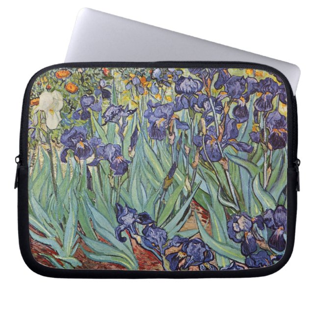 Funda Para Portátil Pintura impresionista de Van Gogh Irises (Frente)