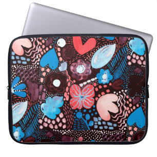 Funda Para Portátil Pintura manual Abstract Watercolor Sketch Doodle F