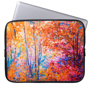 Funda Para Portátil Pintura original del óleo que muestra un hermoso p