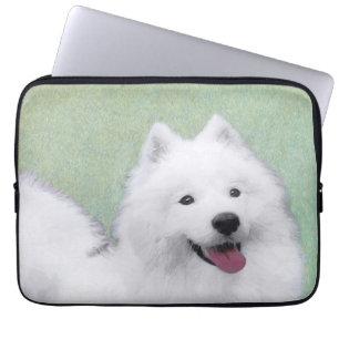 Funda Para Portátil Pintura Samoyed - Arte Perro Original Cuto