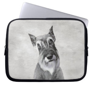 Funda Para Portátil Pintura Schnauzer (gigante) - Arte de perros