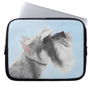 Funda Para Portátil Pintura Schnauzer (gigante, estándar) - Arte de pe