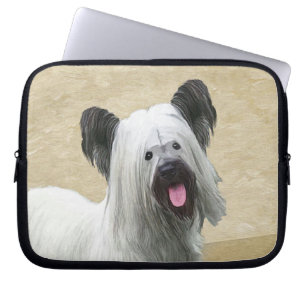 Funda Para Portátil Pintura Skye Terrier - Arte Perro Original.