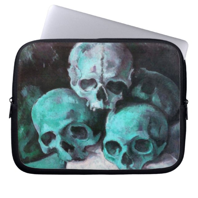 Funda Para Portátil Pirámide de las calaveras después de Cezanne (Frente)