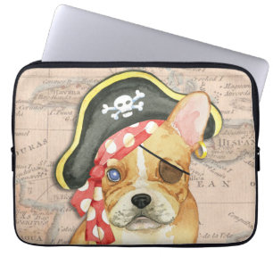 Funda Para Portátil Pirata de Bulldog francés
