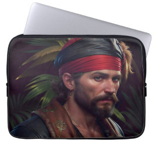 Funda Para Portátil Pirata Man Red Band Tropical