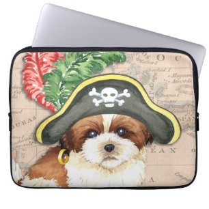 Funda Para Portátil Pirata Shih Tzu