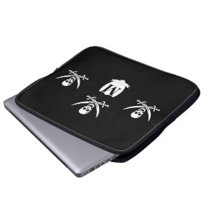 Funda Para Portátil Pirata y monograma