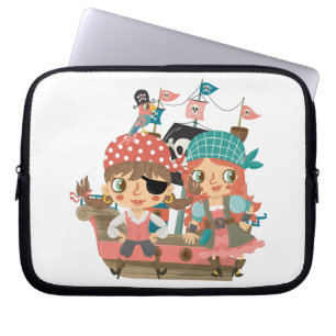 Funda Para Portátil Piratas femeninos