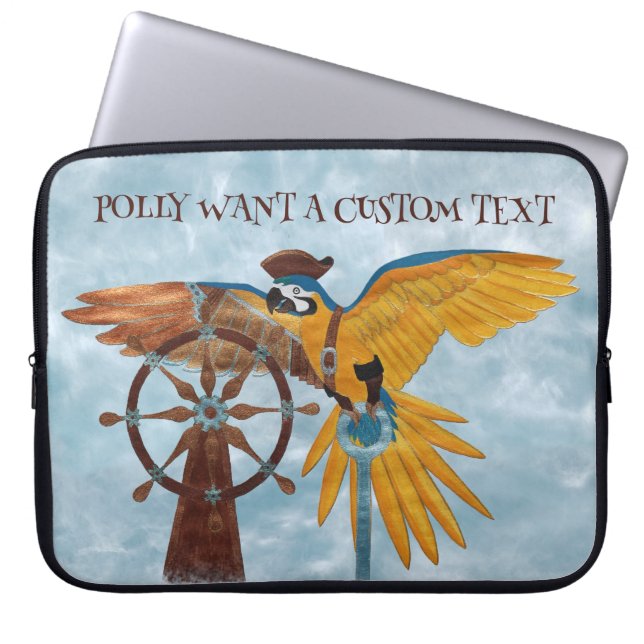 Funda Para Portátil Pirate Parrot (Frente)