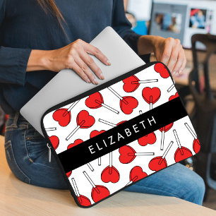 Funda Para Portátil Piruetas Rojas, Piruetas de Corazón, Caramelo, Tu 