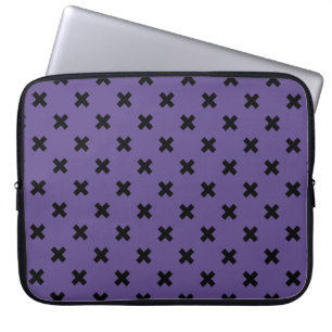 Funda Para Portátil Pisos de cruz negra en ultravioleta